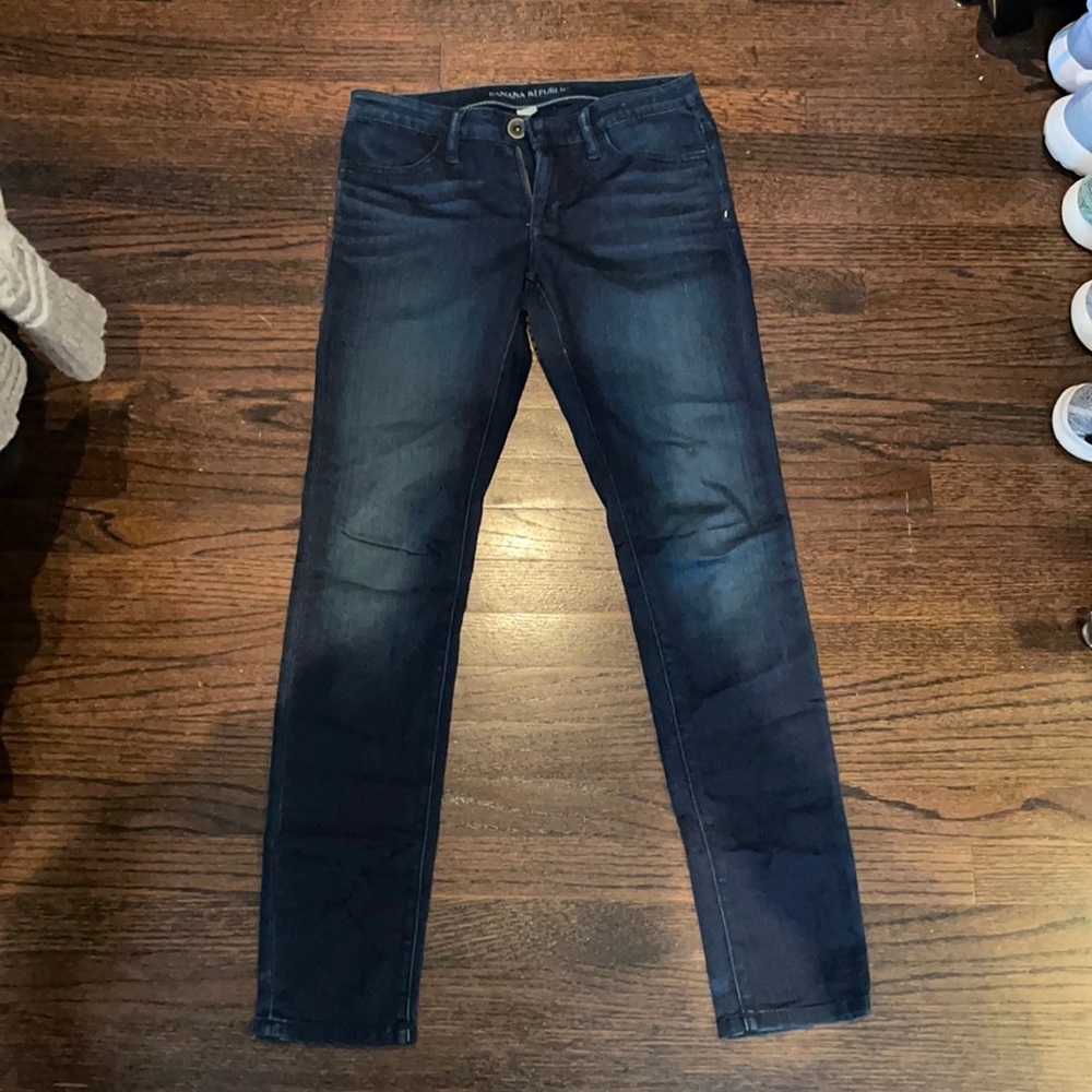 Banana Republic Petite Mid-Rise Skinny Ankle Jean